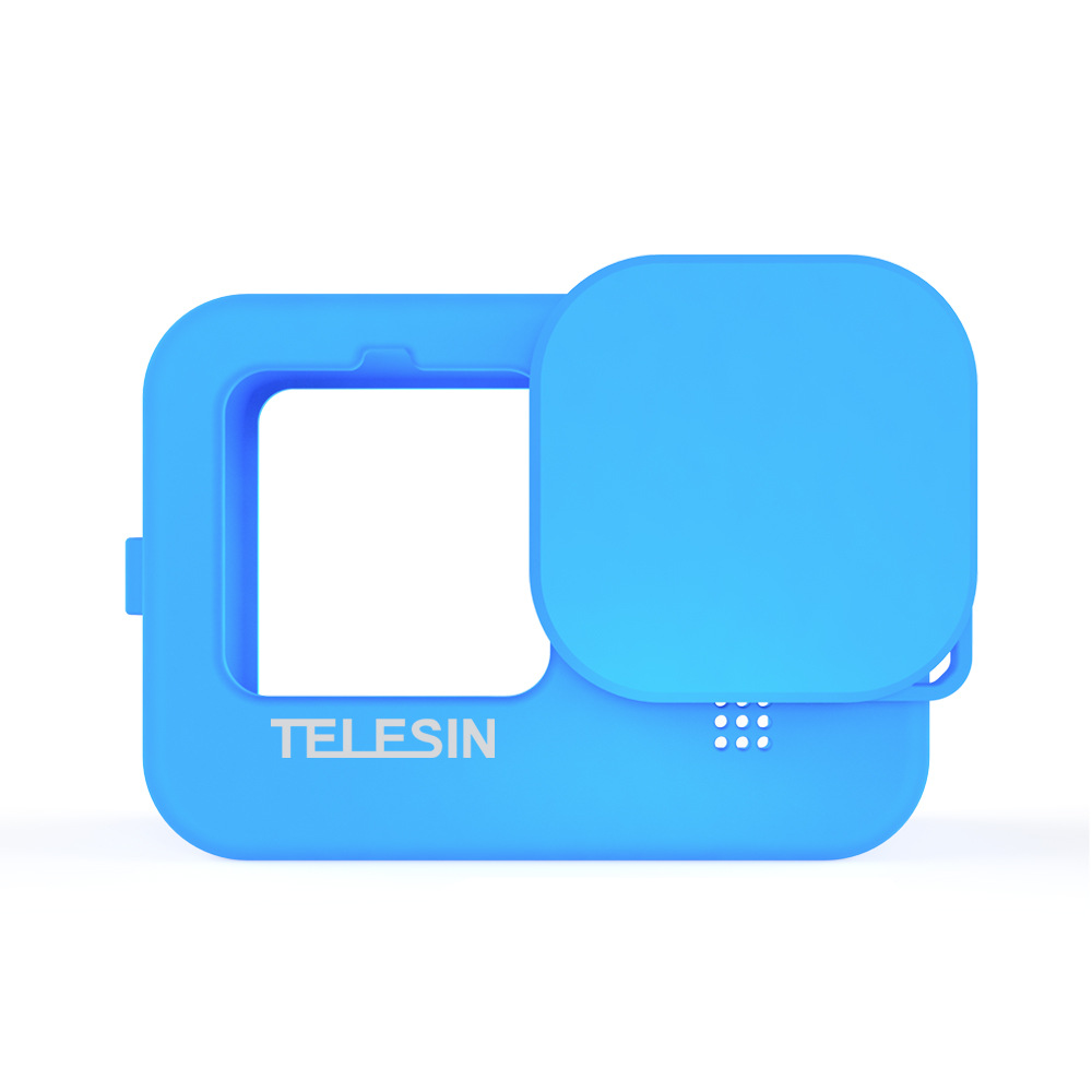 Vỏ silicone kèm nắp che hãng TELESIN dùng cho camera hành động GoPro Hero 9, GoPro Hero 10, GoPro Hero 11