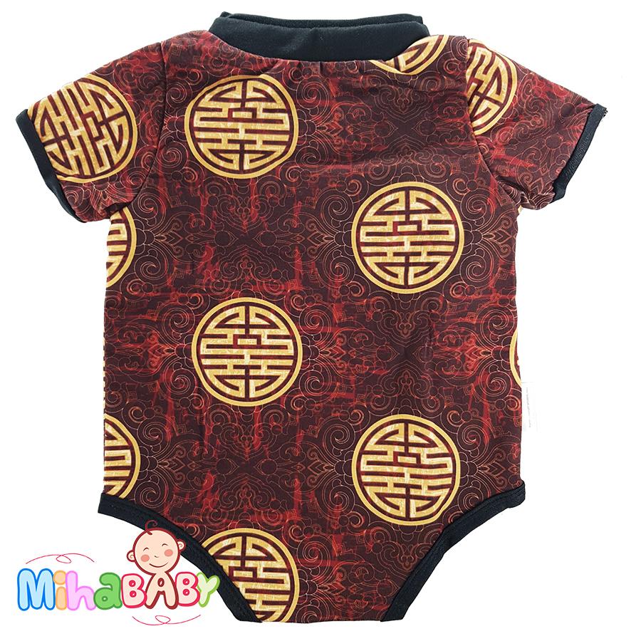 Bộ Bodysuit Tết cho bé hình Chữ Hỷ Kèm Nón Và Vớ - Mihababy - TET_HY