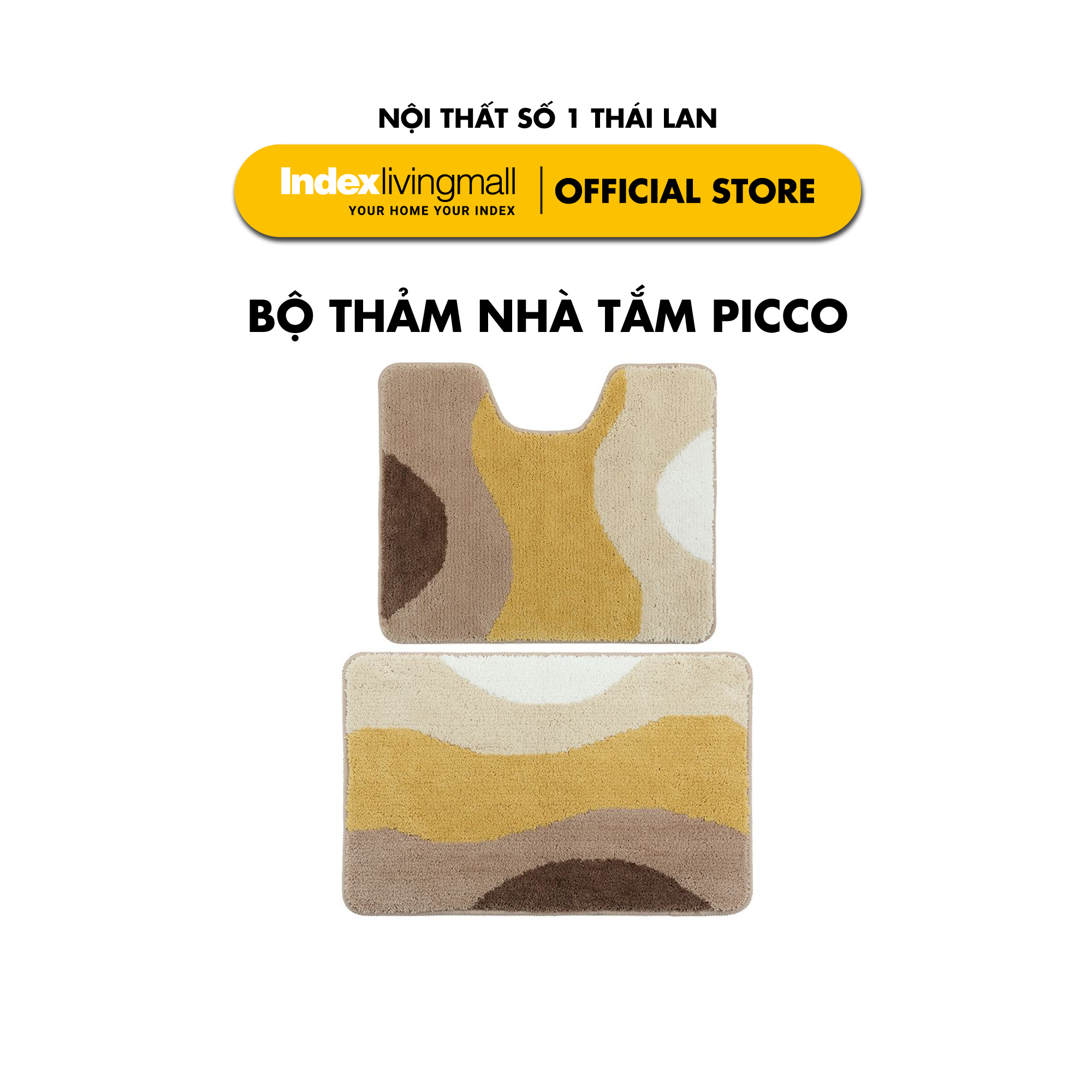 Thảm chùi chân bộ sưu tập PICCO phối nhiều màu  | Index Living Mall | Nhập khẩu Thái Lan