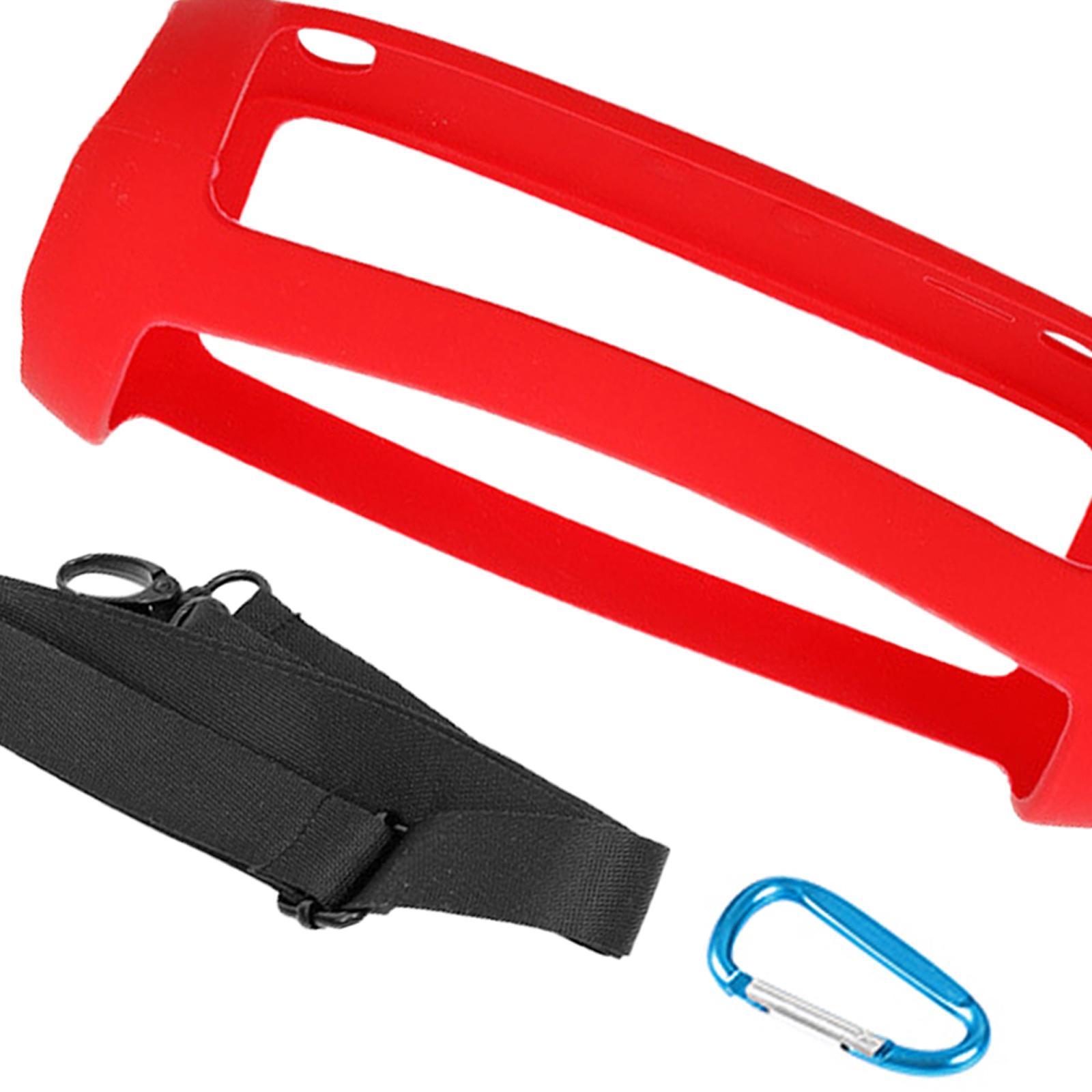 Case Silicone Portable with Carabiner &amp; Strap for JBL Flip 5