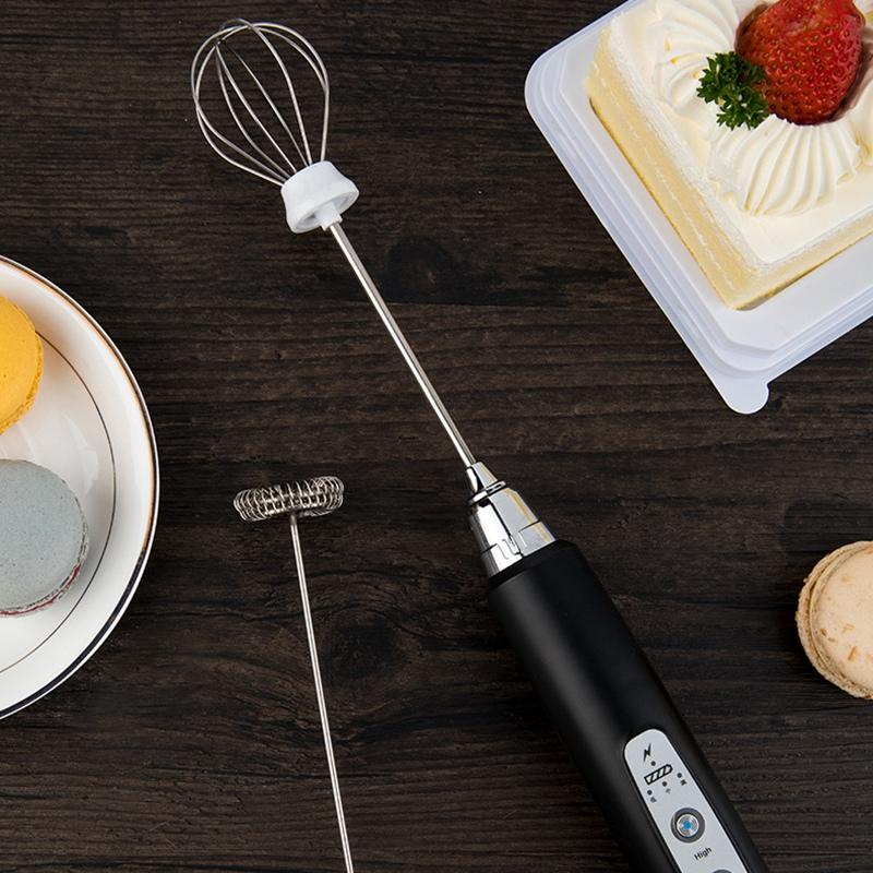 Cà Phê Sữa Frother Cầm Tay, USB Sạc 3 Tốc Độ Điện Bọt Sữa Máy Xay Sinh Tố Trộn Cho Cà Phê, Đánh Trứng