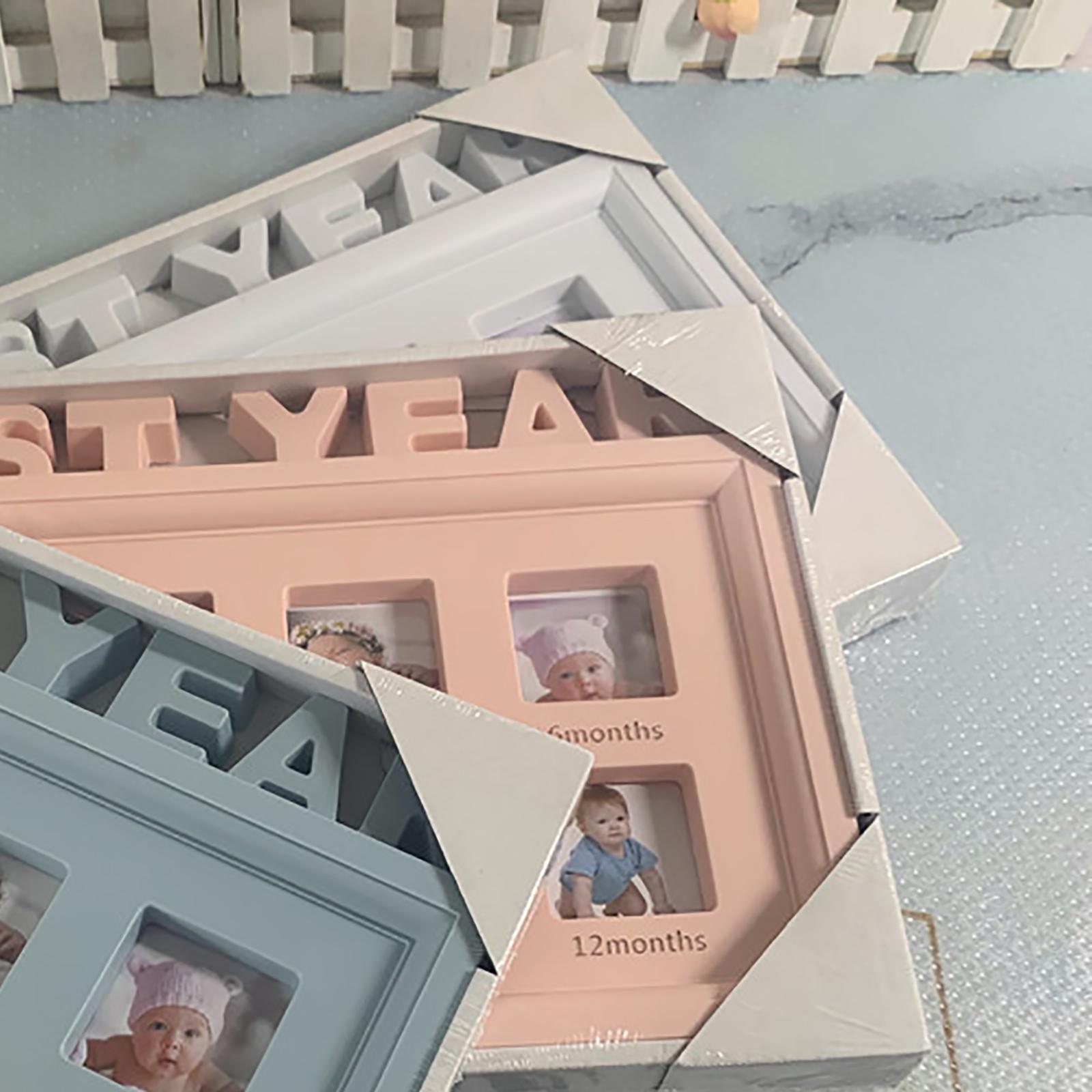 Baby's First Year Picture Photo Frame DIY Keepsake Newborn Baby Shower Gift
