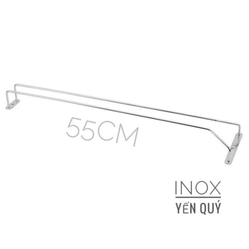 INOX304 GIÁ TREO LY 1 HÀNG /2 HÀNG DÀI 55 CM /45 CM /40 CM /35 CM / 30 CM / 27 CM