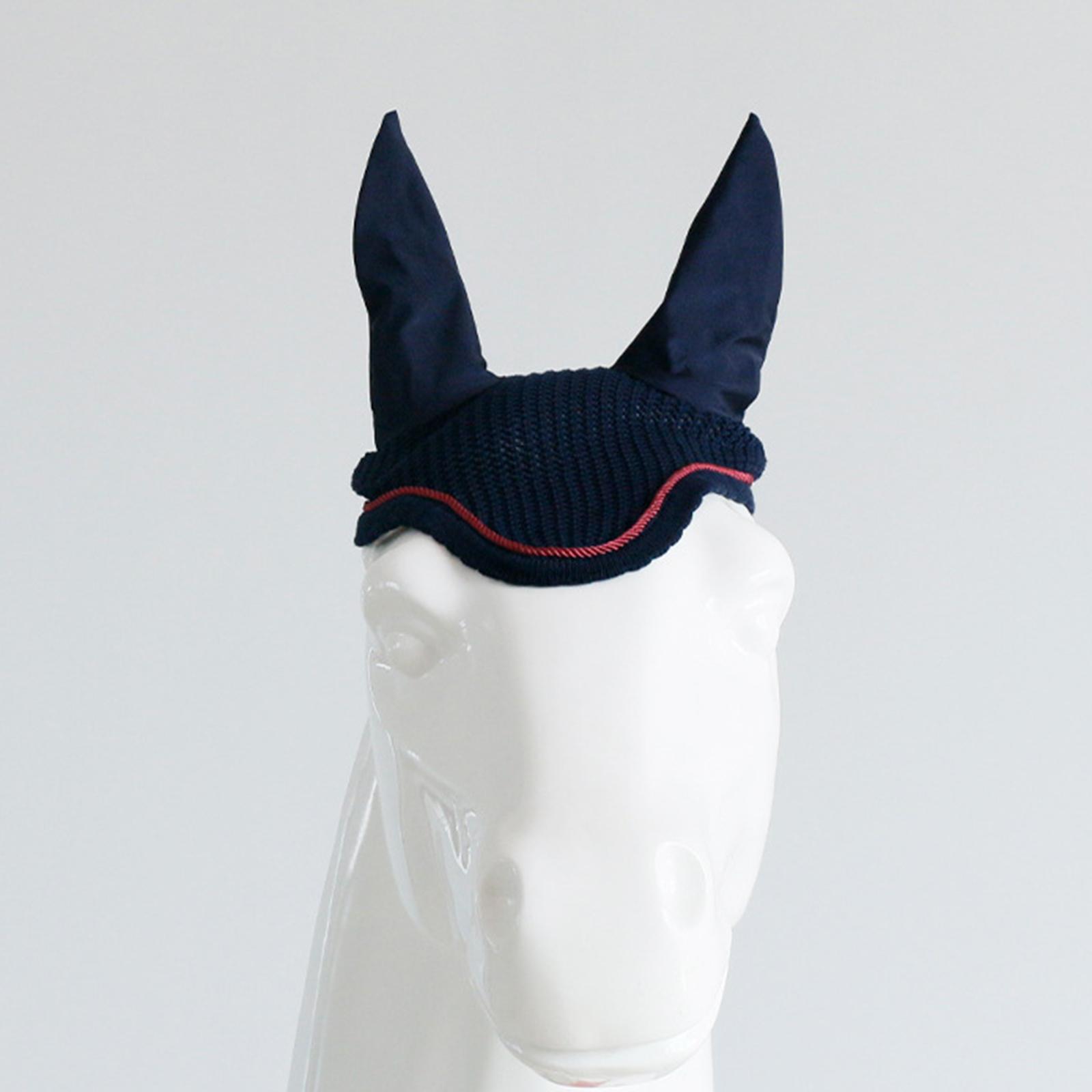 Horse Ears Fly Horse Ear Cover Horse Equipment Net Ear Protector Horse Riding Meshed Durable Lightweight Comfortable Soft