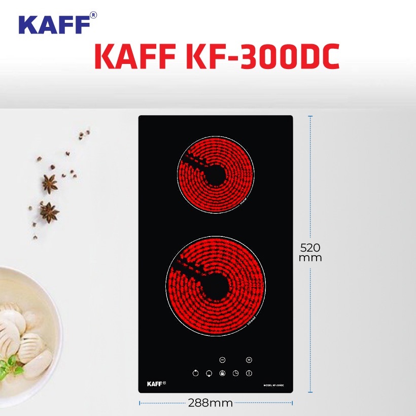 Bếp Hồng Ngoại Đôi Cảm Ứng DOMINO KAFF KF-330DC - Hàng Chính Hãng