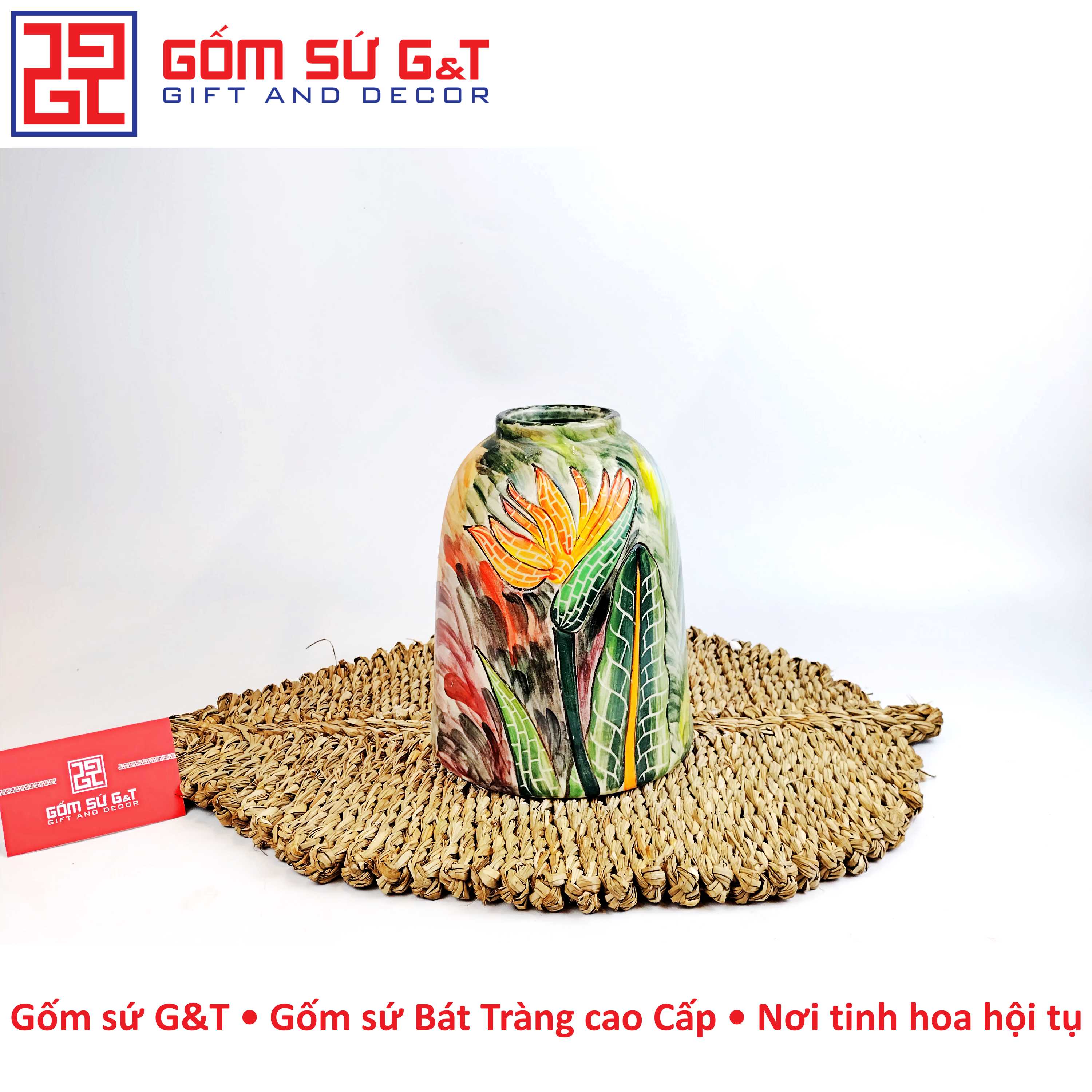 Lọ hoa chuông thiên điểu Gốm Sứ G&T