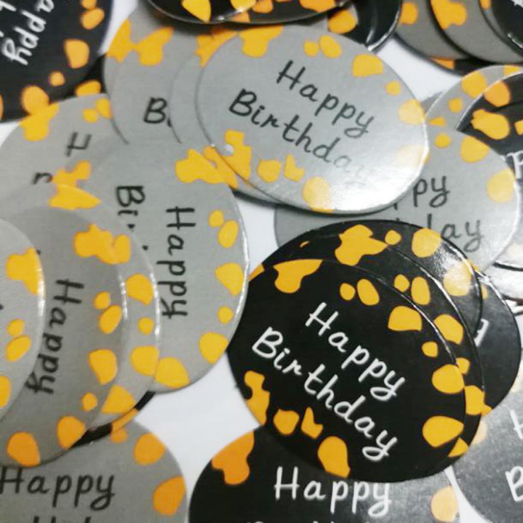 50th Happy Birthday Wedding Throwing Sequins Party Table Ornament Sprinkles