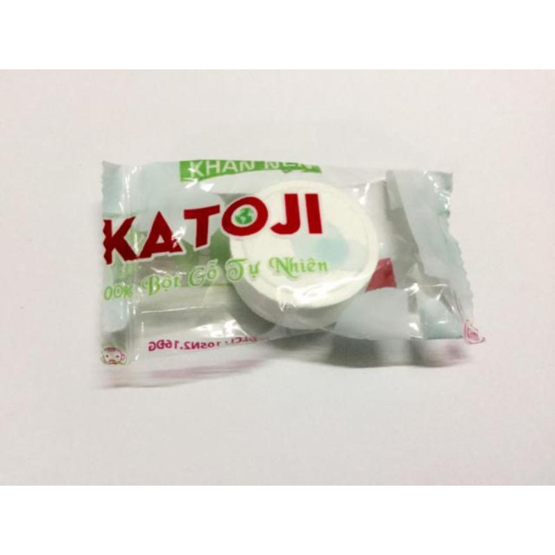 Combo 100 viên khăn giấy nén cao cấp dạng viên kẹo rời Katoji
