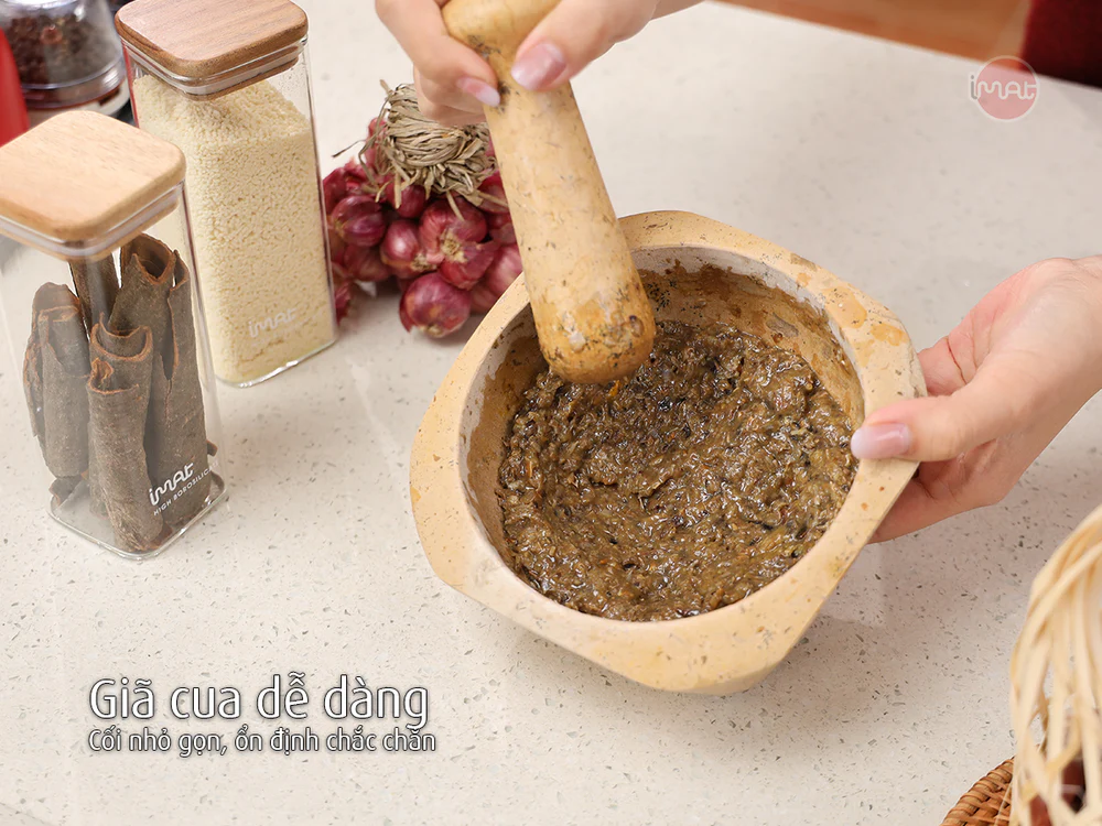 Cối và chày đá Cẩm thạch iMat