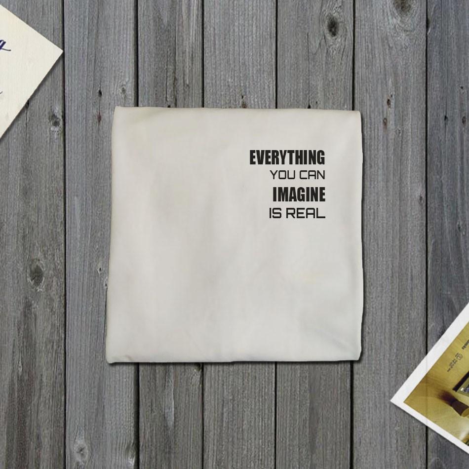 Áo thun cotton nam nữ Slogan 102b Hàng Cao Cấp siêu mát