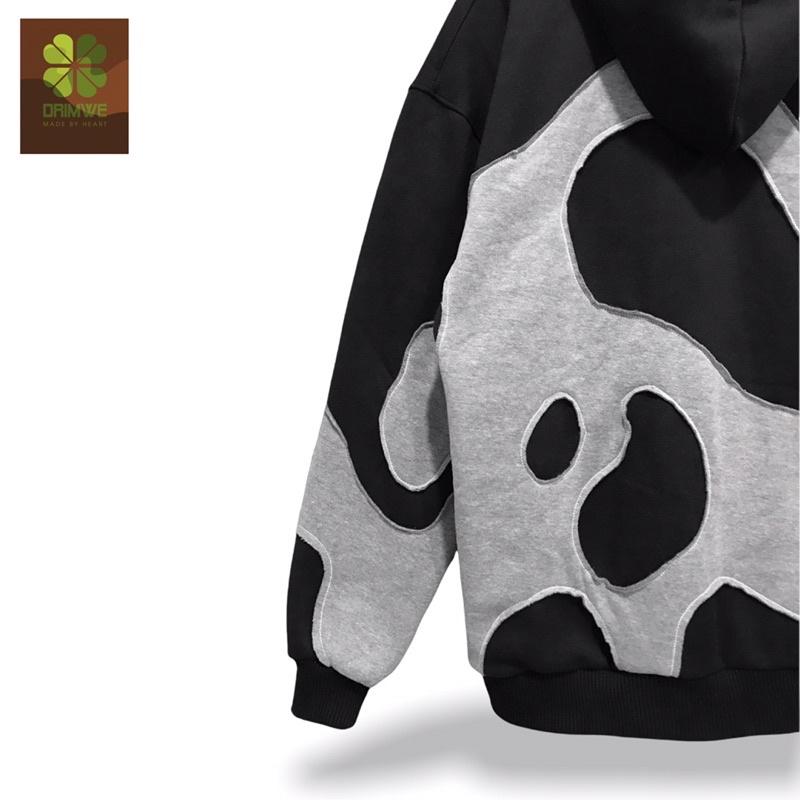 Áo hoodie unisex nam nữ local brand DRIMWE Sói Xám SS22,Áo nỉ hoodie nam nữ form rộng