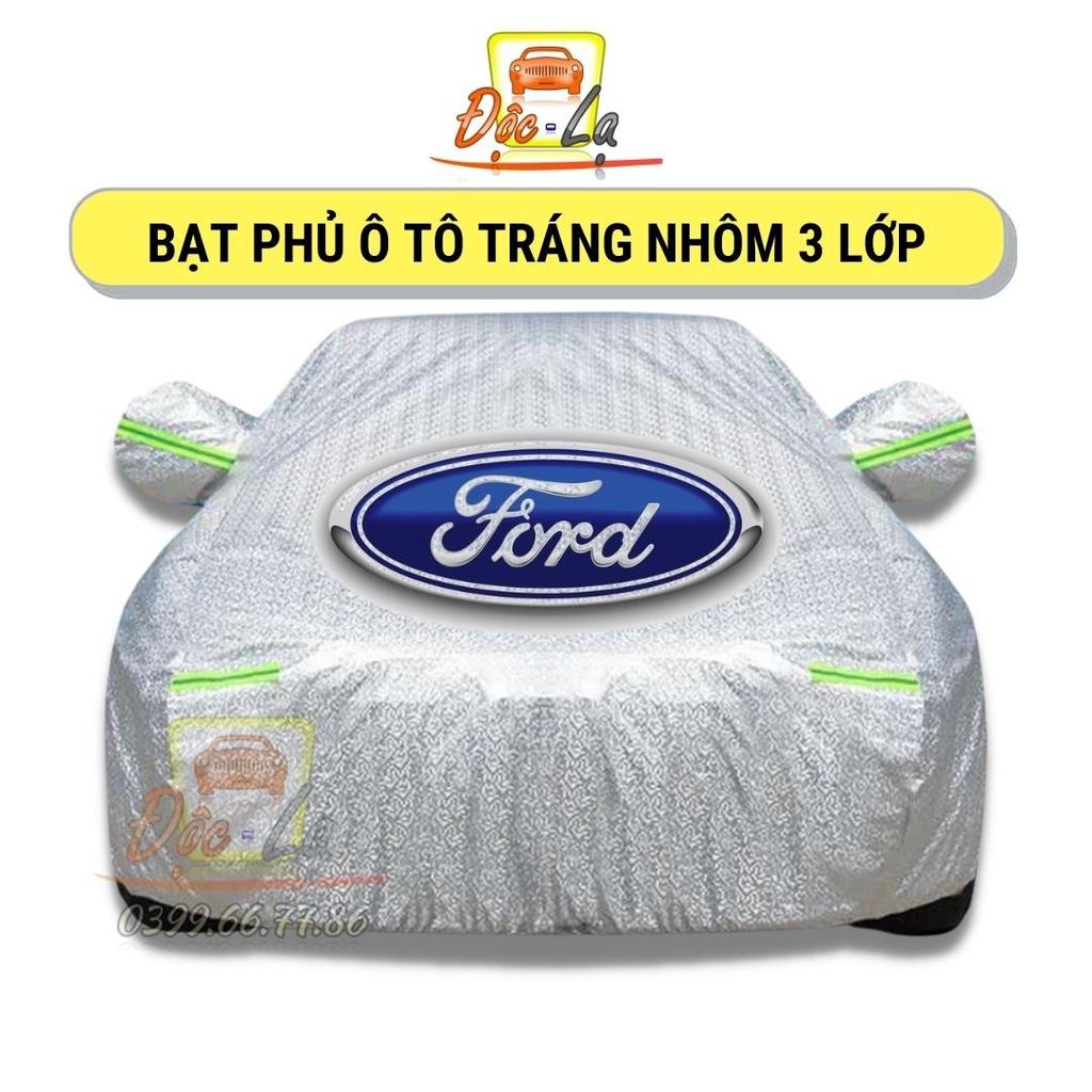 Bạt Phủ Xe Ô Tô Ford EcoSport, Everest, Escape, Focus, Explorer, Ranger - Chất Liệu Bạt Tráng Nhôm 3 Lớp