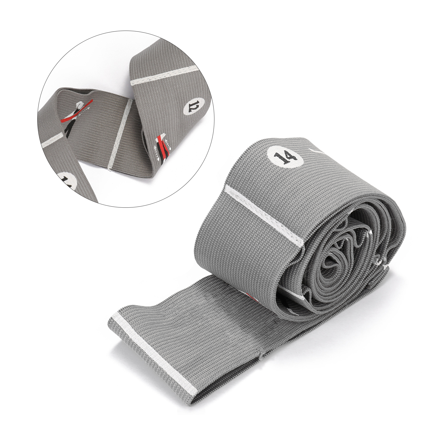 Dây Đai tập Yoga Được làm từ vải đàn hồi, tạo cảm giác thoải mái hơn, nhẹ và chống mài mòn.