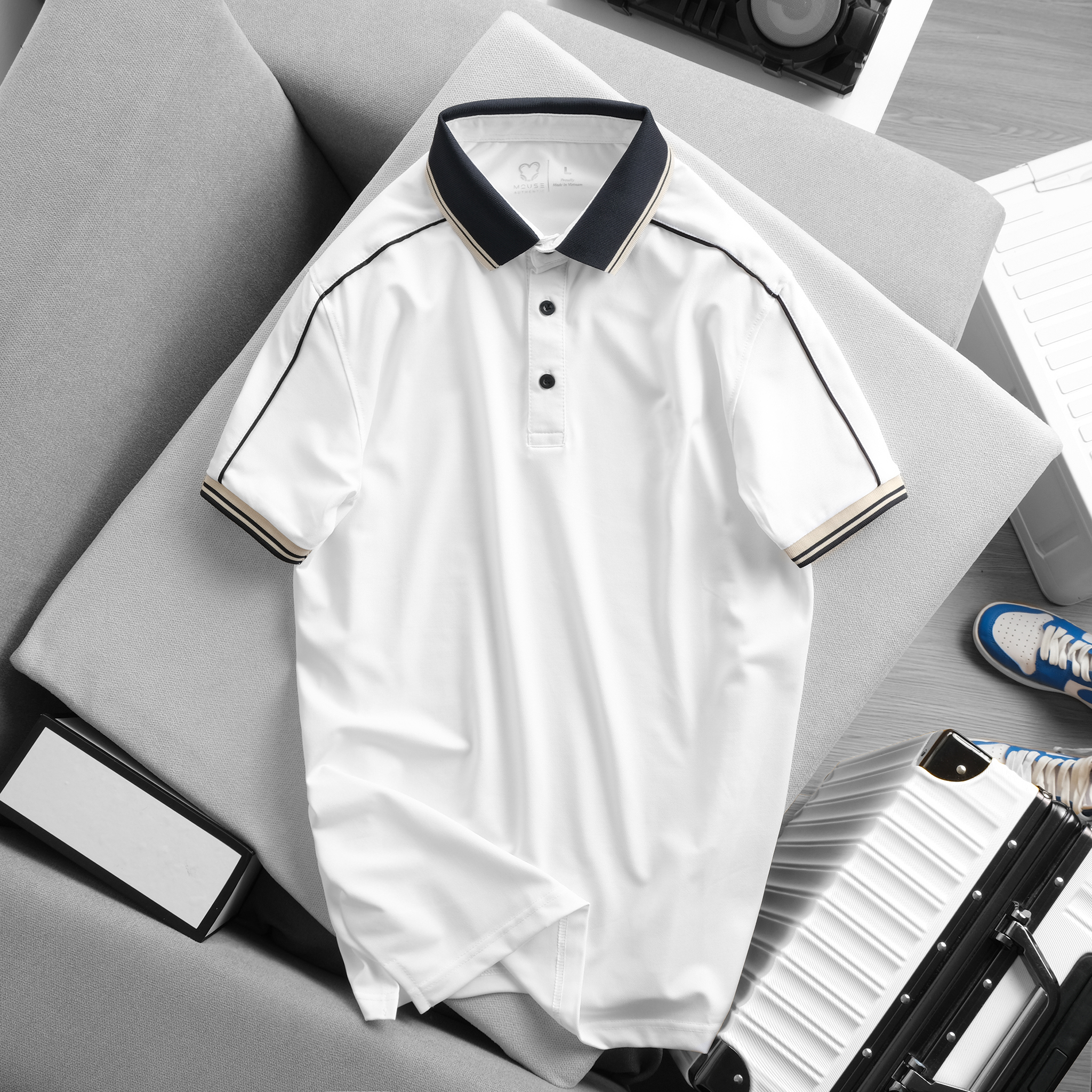 Áo Polo nam/ Áo thun nam cổ bẻ - MOUSE UNI Basic - Vải cá sấu lạnh xuất khẩu - Form chuẩn, sang trọng, thanh lịch, thời thượng