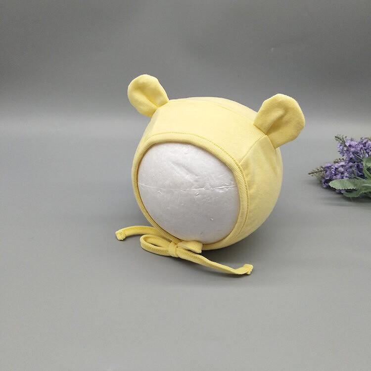 Mũ cotton tai thỏ cho bé