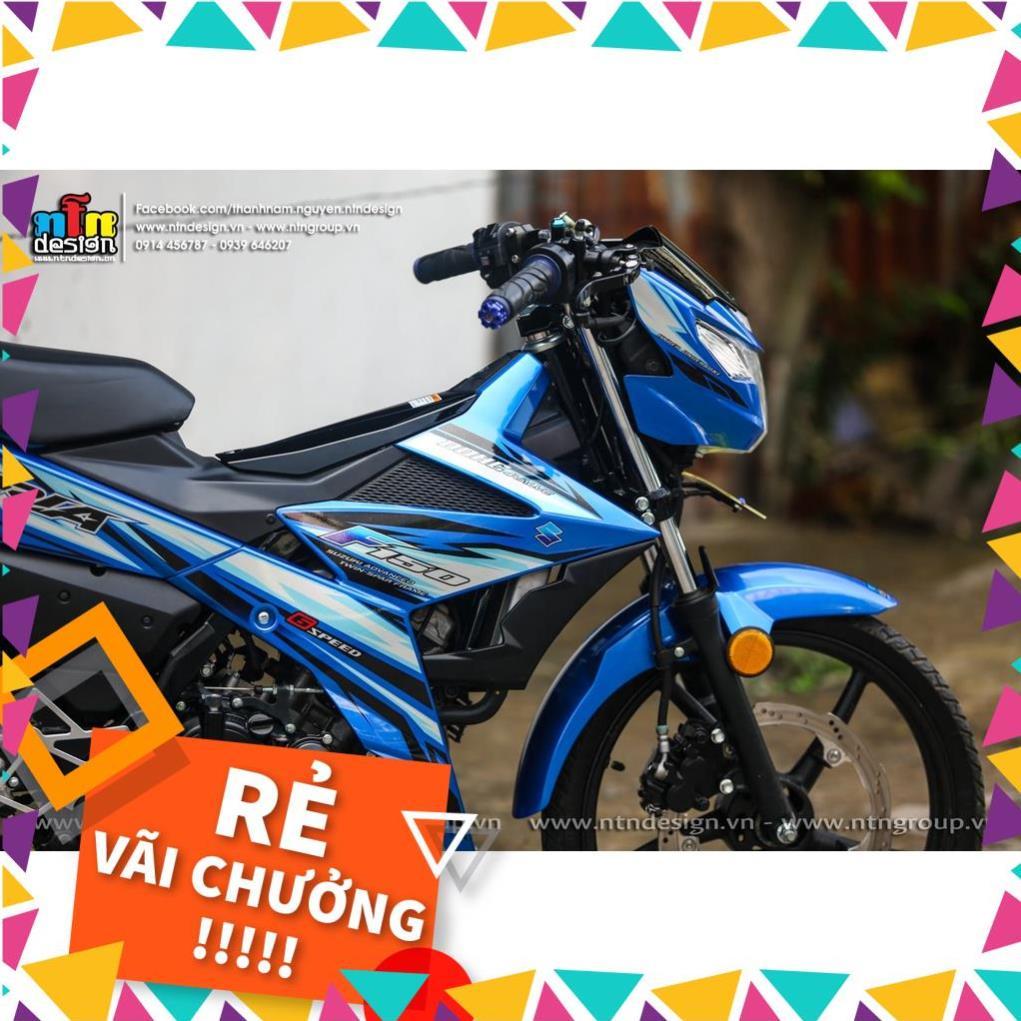 Tem Rời Raider FI Mẫu Trắng Xanh Đen