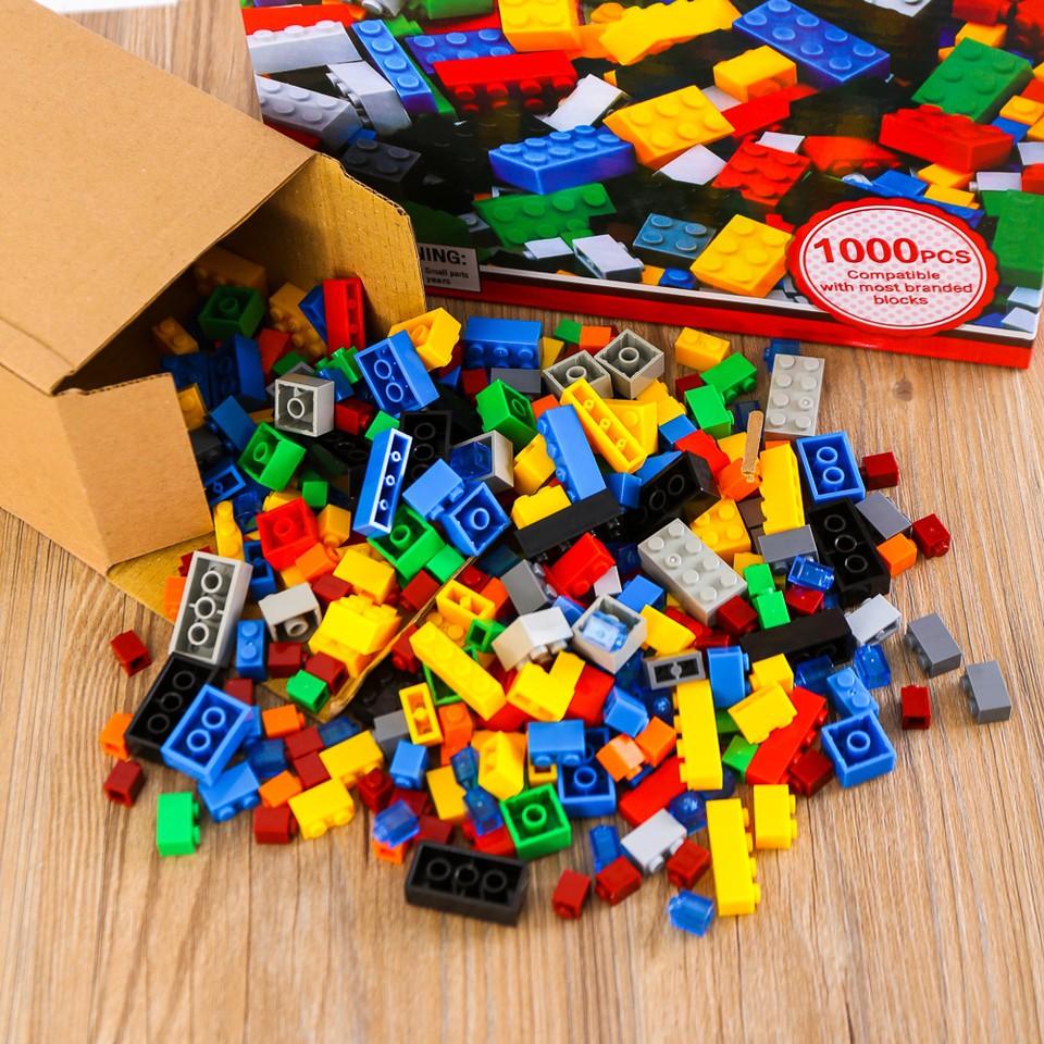 Bộ Xếp Hình Lego 1000 Chi Tiết Hộp Đỏ Cho Bé Sáng Tạo