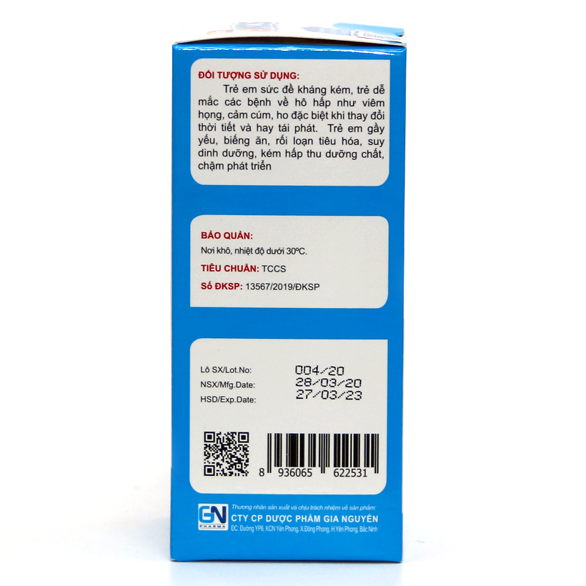 Thực phẩm bảo vệ sức khỏe Siro Hkids, hỗ trợ tiêu hóa và tăng sức đề kháng cho trẻ, lọ 120ml