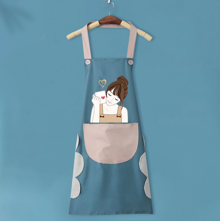 Tạp Dề Cô Gái Kèm Khăn Lau