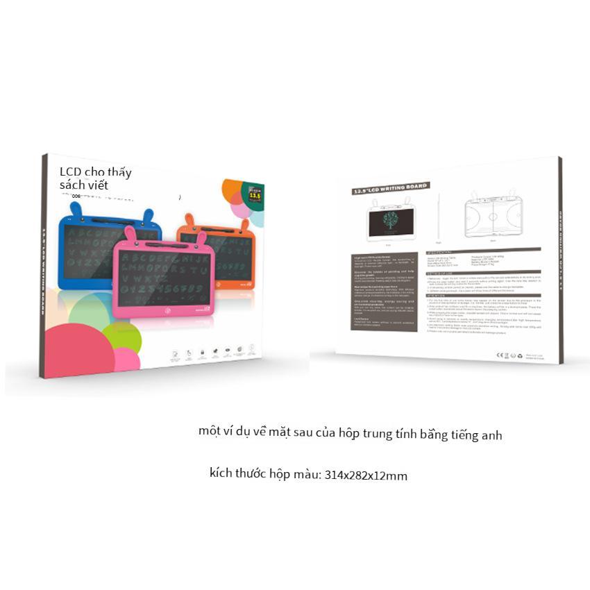 Bảng chữ viết tay LCD thỏ hoạt hình 13,5 inch thuận lợi nhất cho trẻ em vẽ và thư pháp bảng graffiti bảng viết LCD kích thước lớn