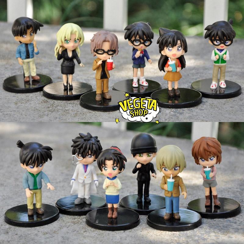 Mô hình Conan - Haibara Shinichi Ran Mori Kaito Kid Amuro Shuichi Akai Hattori Heiji Kazuha Vermouth Subaru Okiya Cao 8c