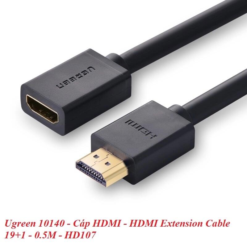 Ugreen UG10140HD107TK 0.5M màu Đen Cáp tín hiệu HDMI nối dài hỗ trợ 4K x 2K - HÀNG CHÍNH HÃNG