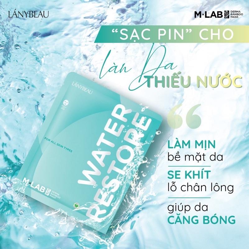 Mặt nạ sợi tre MLAB giúp cấp ẩm, ngừa mụn, dưỡng trắng da