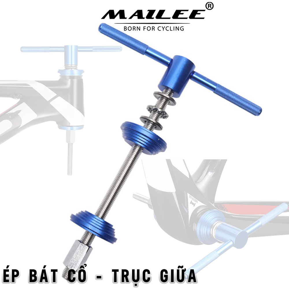 Dụng cụ tháo lắp bấm chén ép cổ xe đạp BB-2101, cho bát phốt, ép cốt trục giữa trục đạp CNC - Mai Lee