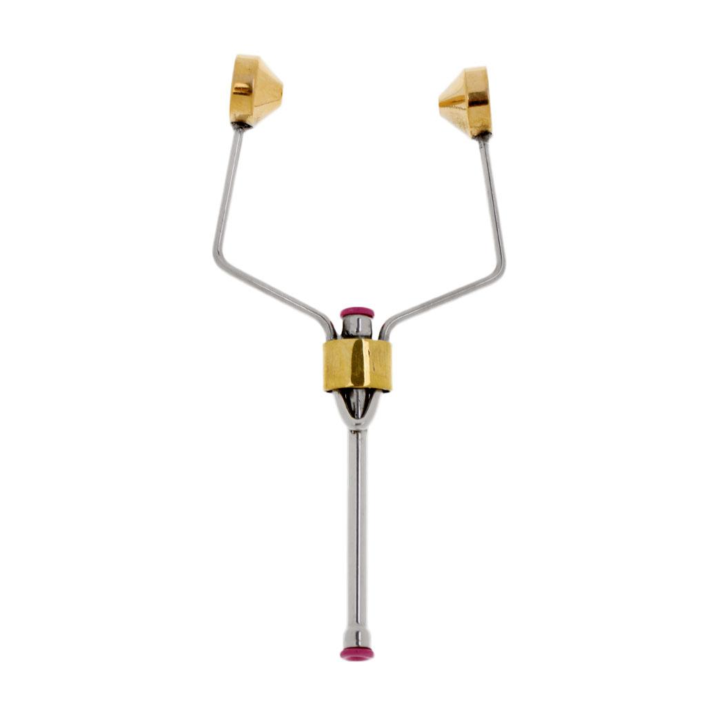 2xFly Tying Tools Ceramic Fly Tying Materials Bobbins Thread Holder Golden