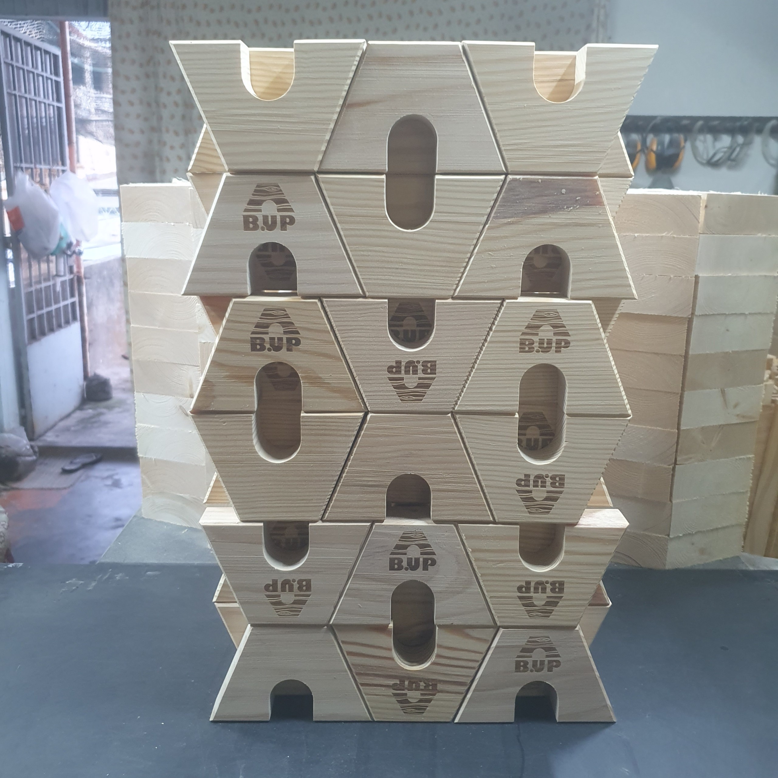 PARALLETTES GỖ - DỤNG CỤ HÍT ĐẤT, CHỐNG ĐẨY BẰNG GỖ THÔNG