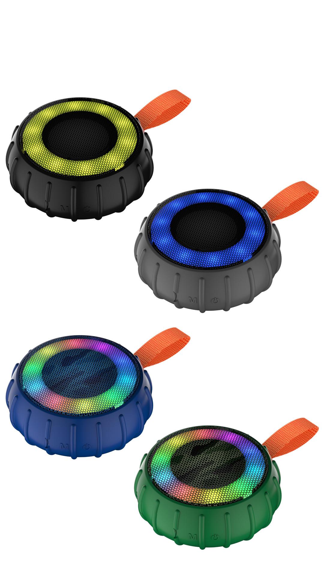 Loa Bluetooth không dây EONKO MY236BT RGB với TF USB AUX Tai nghe rảnh tay IPX6 Pin sạc có đèn RGB chống nước Màu sắc: đen MY236BT