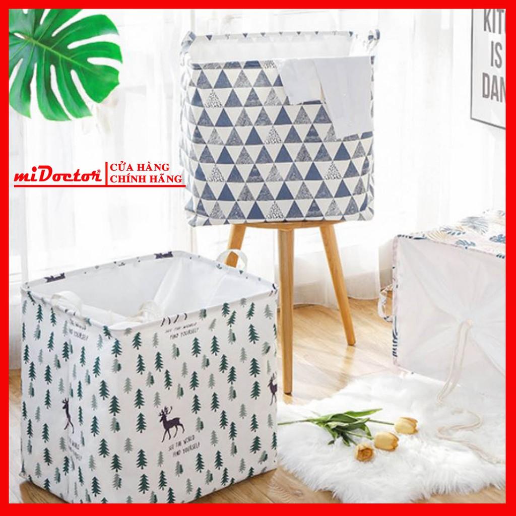 Túi Bạt Đựng Quần Áo, Chăn Mền Gấp Gọn Cỡ Đại 50x40x50cm miDoctor