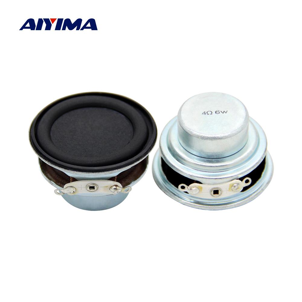 AIYIMA 2 Chiếc 1.5 Inch 40MM Âm Thanh Mini Loa Trầm 4 Ohm 6W Rạp Hát Tại Nhà Bộ Khuếch Đại Âm Thanh loa Bass Loa