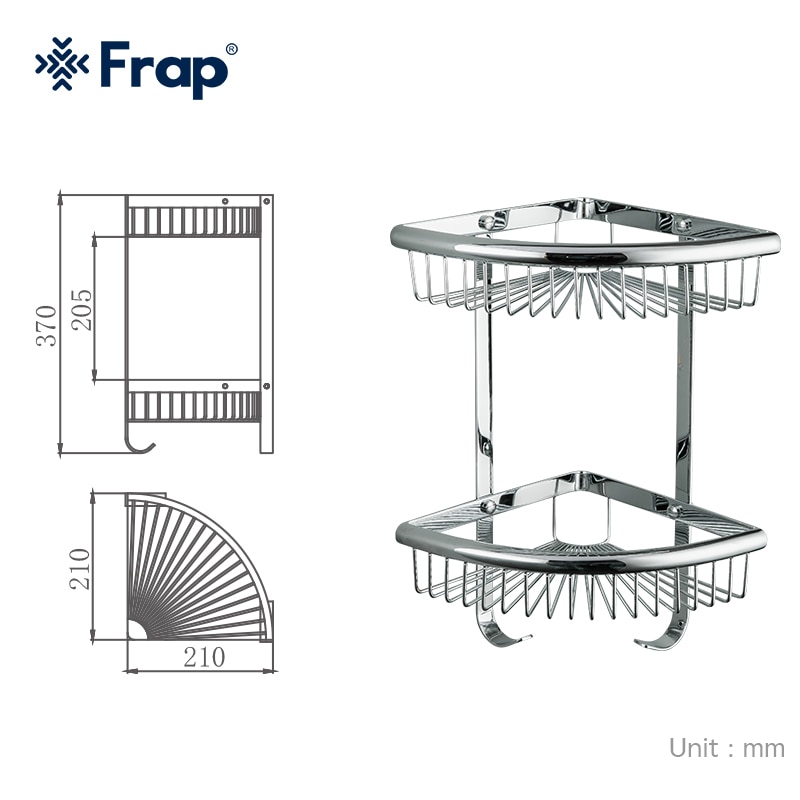 KỆ GÓC ĐỂ ĐỒ NHÀ TẮM NHẬP KHẨU NGA FRAP F352-1 - HÀNG CHÍNH HÃNG