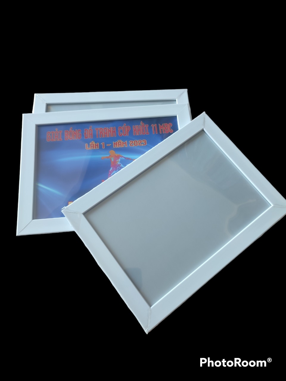 Khung ảnh/ tranh A4 mặt mica mỏng màu trắng
