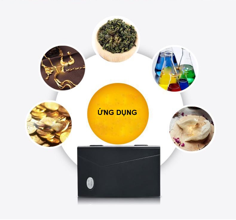 Cân điện tử để bàn có nắp bảo vệ cân hình quyển sách nhỏ tải trọng 500g, 2kg  ( Tặng kèm 03 móc dán tường đa năng ngẫu nhiên )