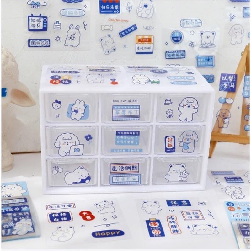 Set 20 Miếng Sticker Ảnh Thiết Kế 4 Kiểu Độc Đáo Dễ Thương