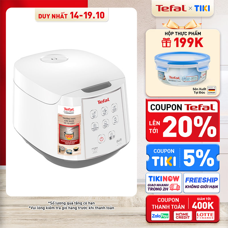 Nồi cơm điện từ Tefal RK732168 1.8L - 750W - Hàng chính hãng