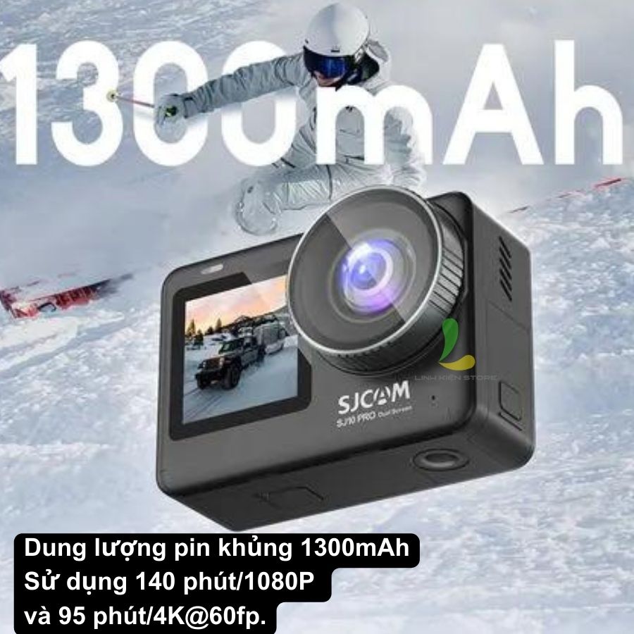 Camera hành trình SJCAM SJ10 Pro Dual Screen - Máy quay hành động màn hình kép chống rung 6 trục đỉnh cao - Hàng chính hãng