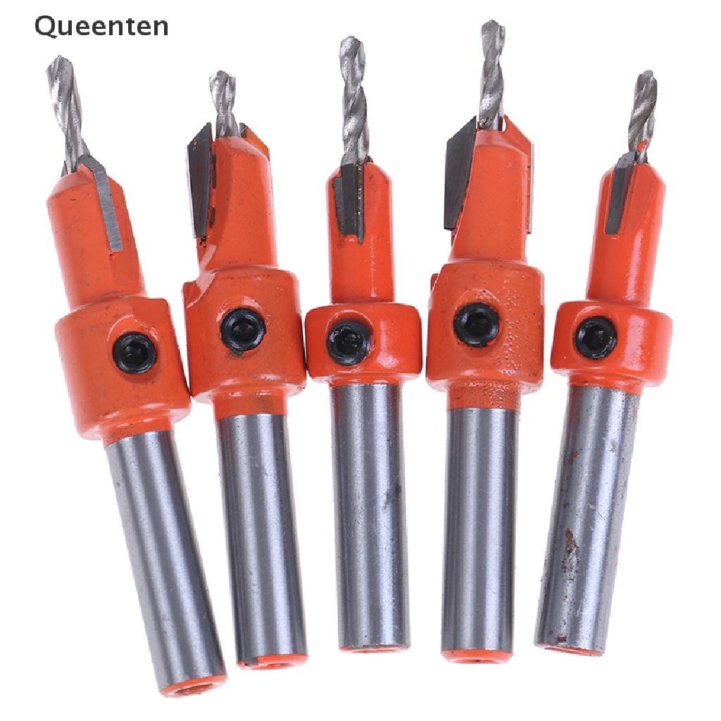 Queenten Countersink Drill Bit Woodworking Screws Chamfering Wood Hole Drills Bit QT