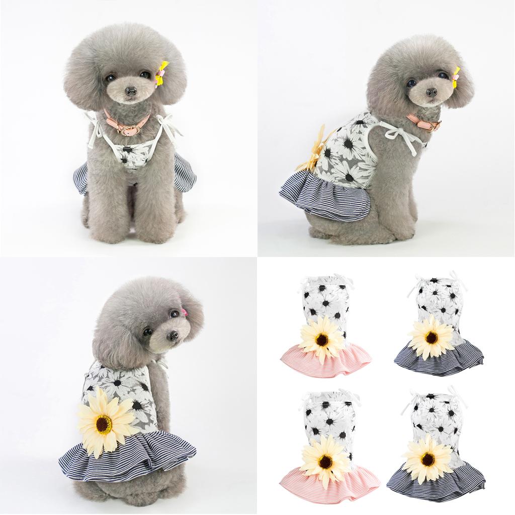 2xPet Dog Puppy Cotton Princess Dress Cute Skirt Clothes Dog Dress Supplies