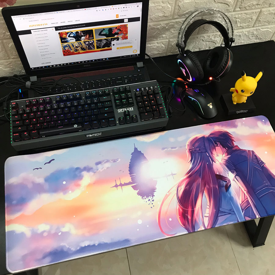 Miếng Lót Chuột, Bàn Di Chuột, mouse pad anime Sword Art Online cỡ lớn (80x30x0.3)