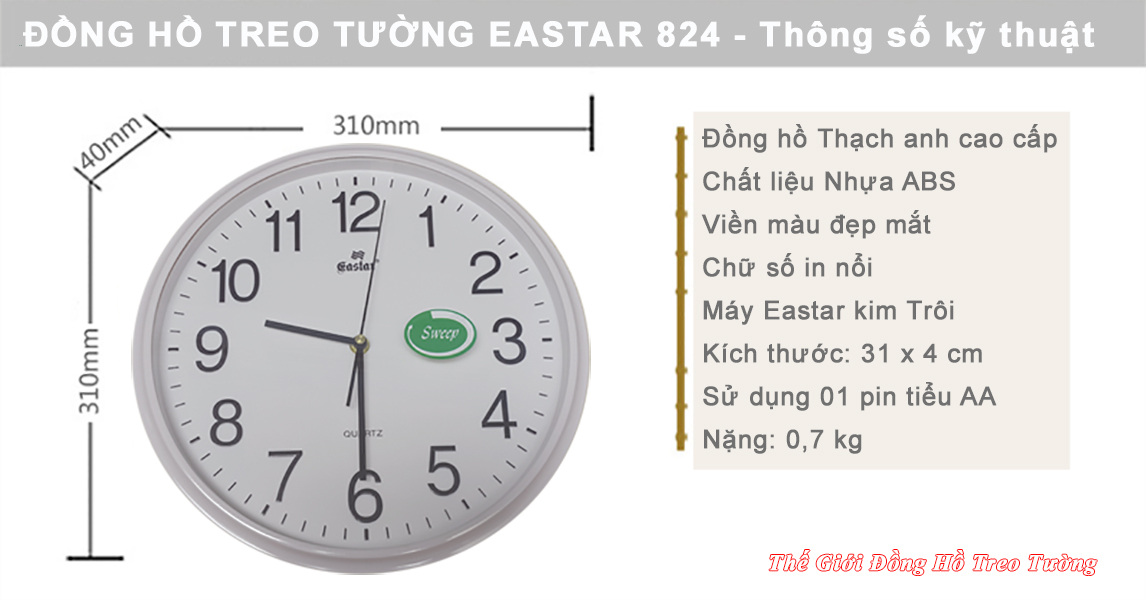 Đồng hồ Cao cấp – Máy Kim Trôi - Kèm Pin Maxell