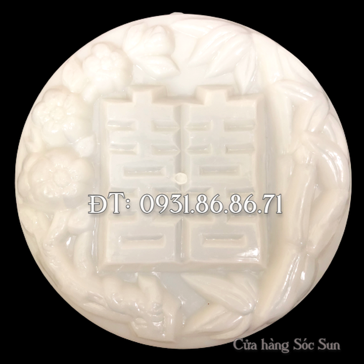 Khuôn rau câu cưới hỏi Song Hỷ loại 20 cm - Mã số 1325