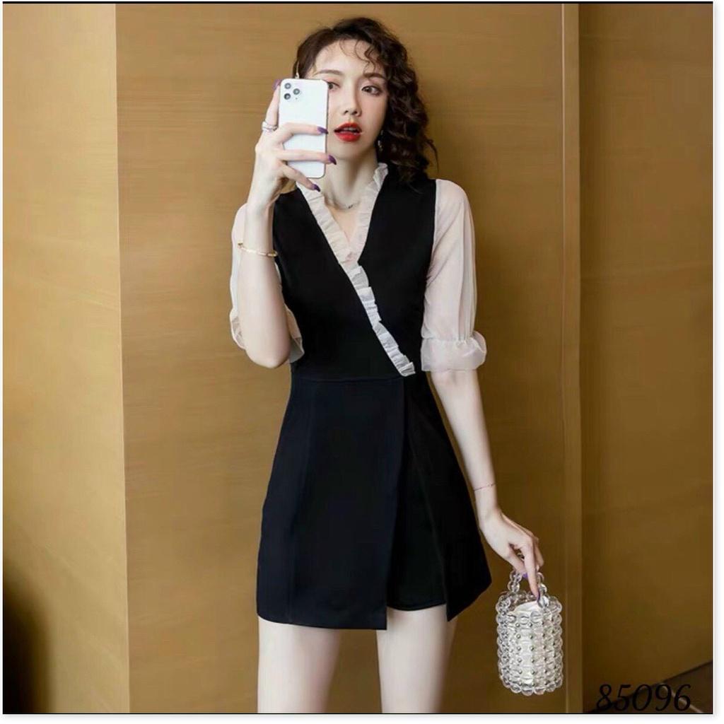 SET BỘ ĐỒ PHỐI VOAN NỮ NGẮN SIÊU XINH , ĐẸP , TÔN DÁNG KME FASHION