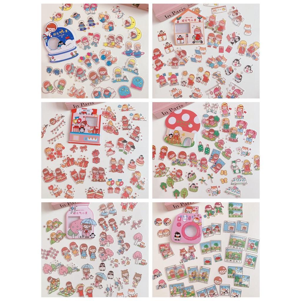 Bộ 40 Sticker Cô Gái Nhỏ