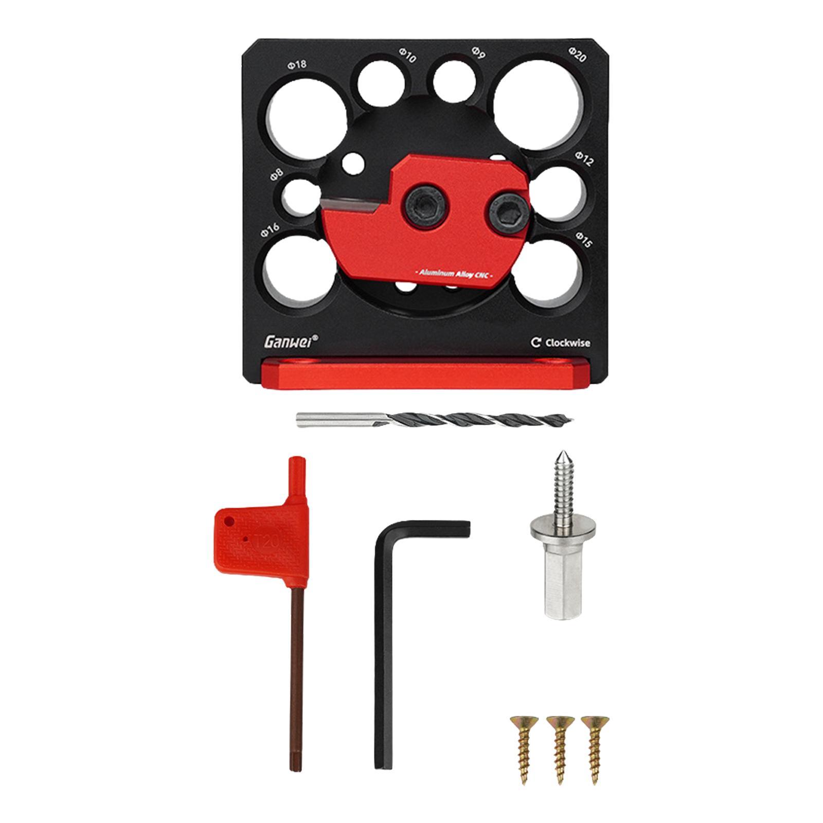 Adjustable Dowel Maker 8 Holes Dowel Plate for Drilling Dowel Rods Dowel Pin