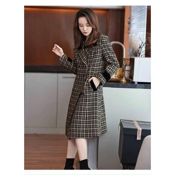 ÁO KHOÁC DẠ DÁNG CỔ VEST DÀI CAO CẤP