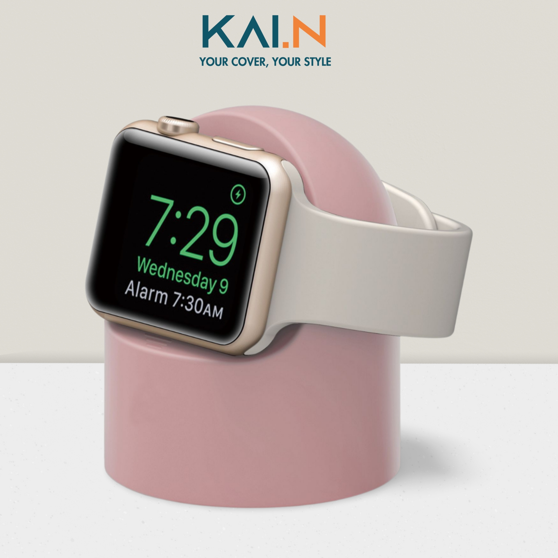 Giá Đỡ Dock Dành Cho Apple Watch Ultra / Apple Watch Series 1-8/SE/SE 2022, Kai.N Silicone Stand - Hàng Chính Hãng