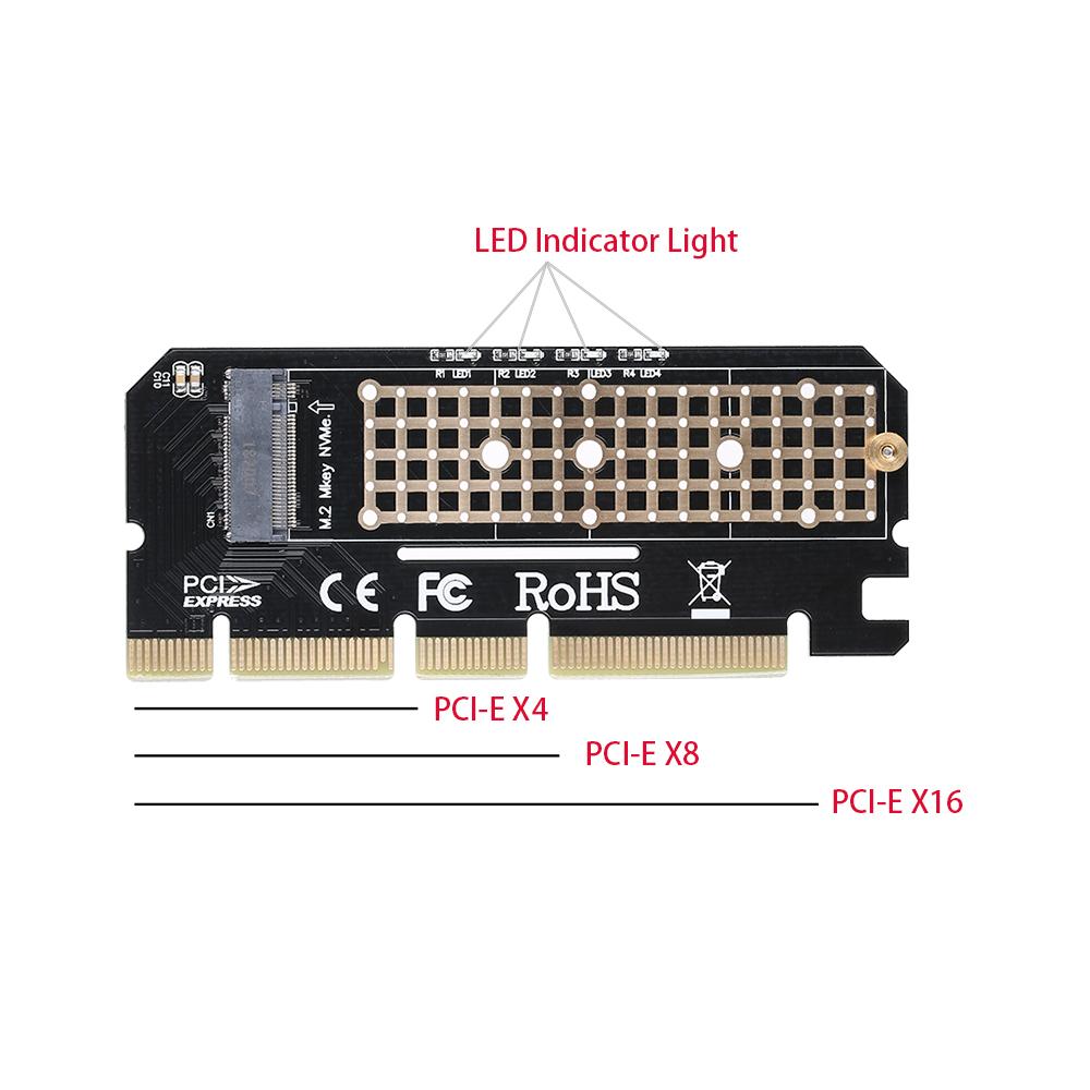 PCIE NVME m.2 SSD to PCIE 4X 8X 16X Expansion Card Adapter Card Support 2230 2242 2260 2280